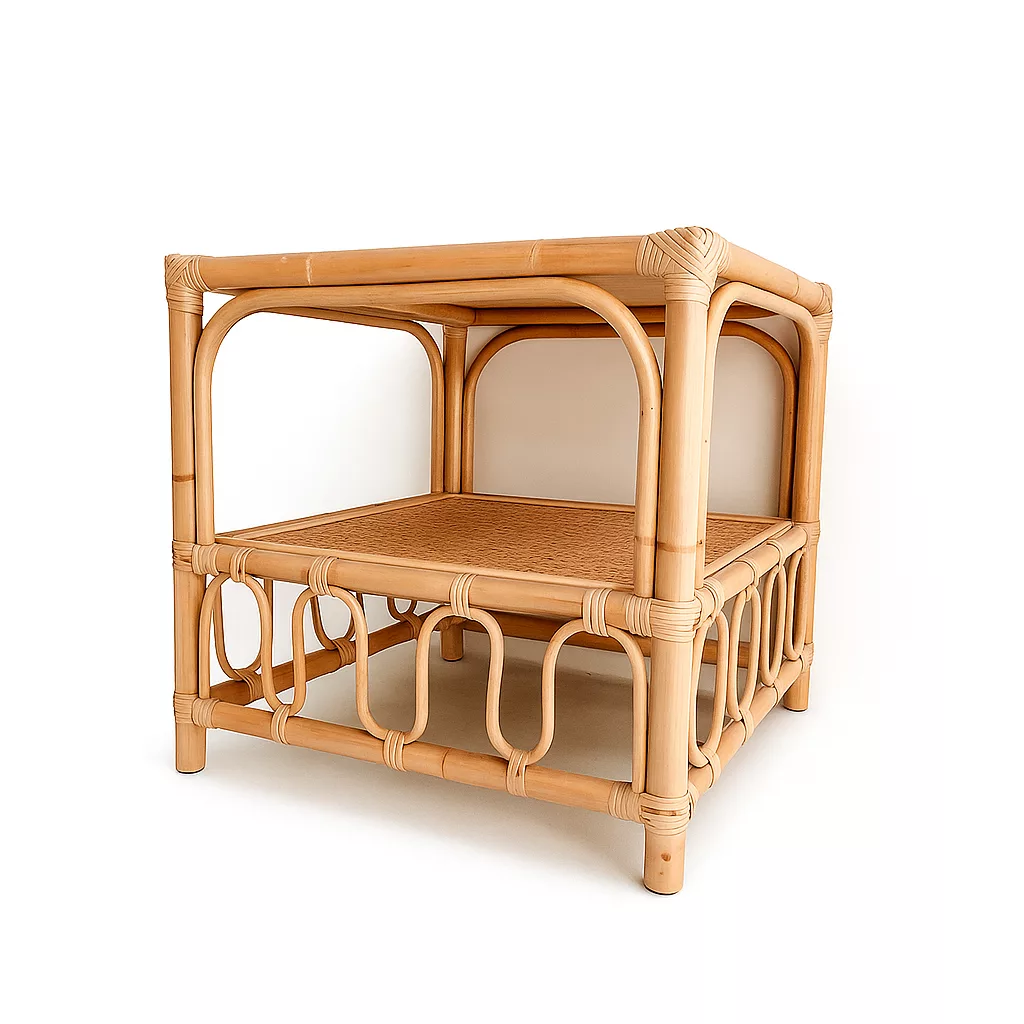 Cane Coffee Table - Square
