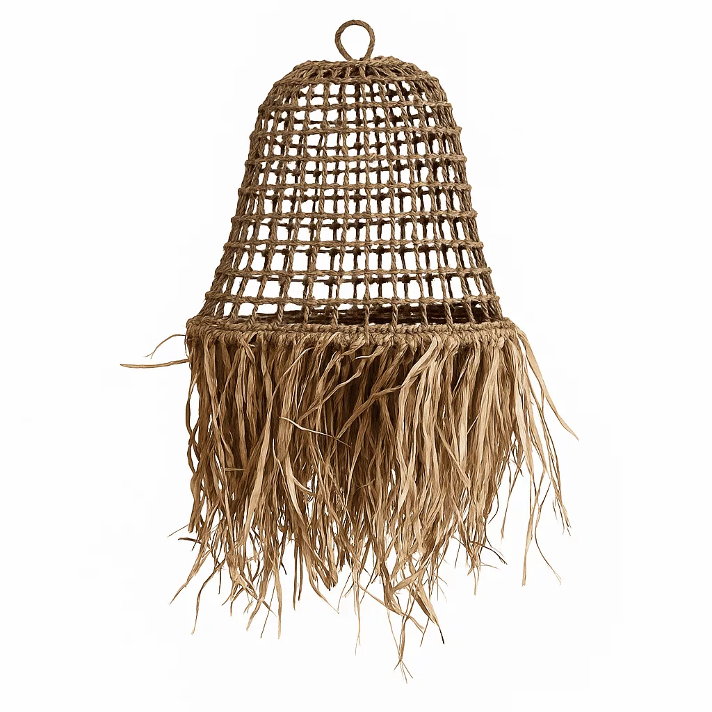 Fisher Pendant Natural - 40cmØ x 45cm