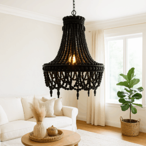 Komodo Beaded Chandelier - Black