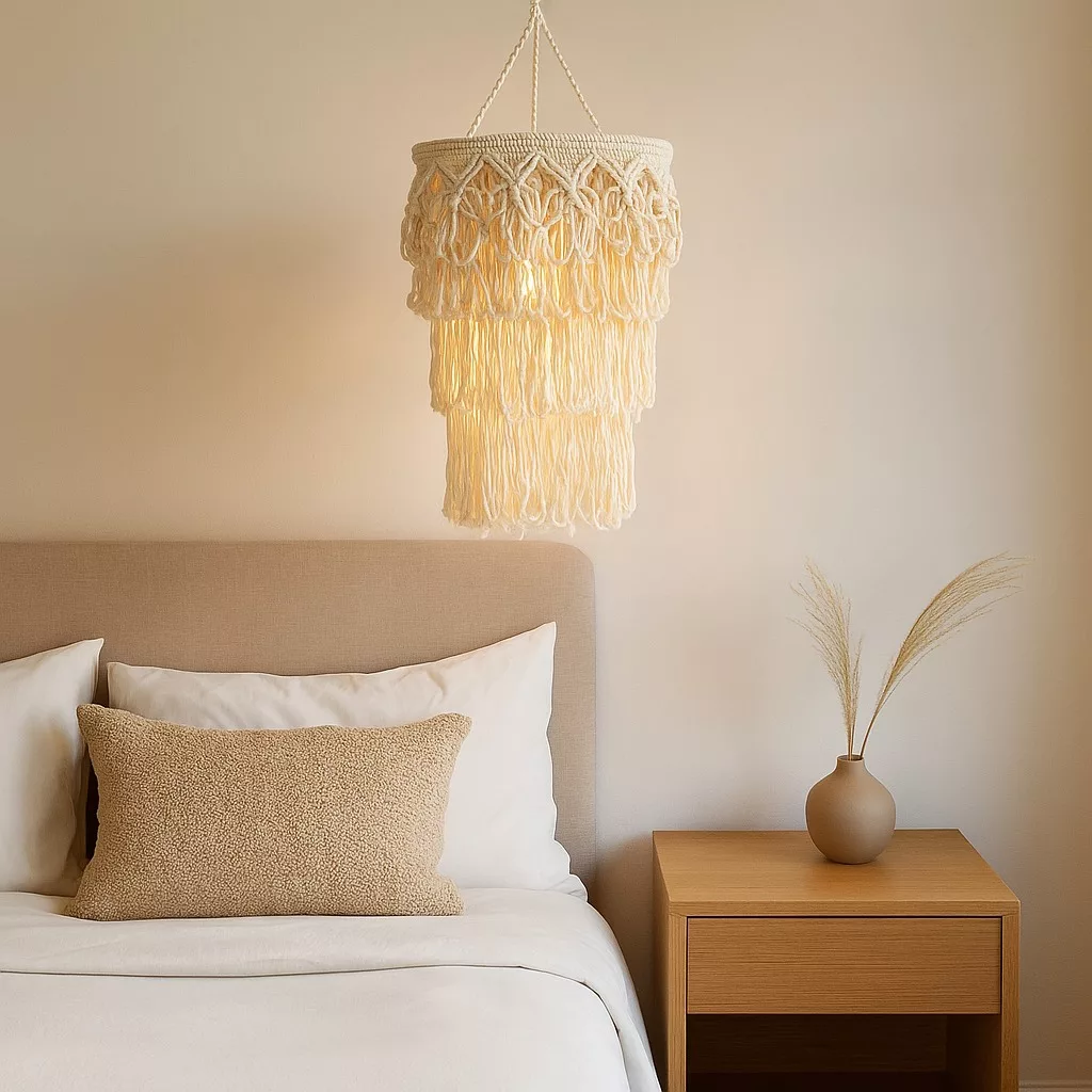 Macrame Pendant - 46cm Diam - Image 2