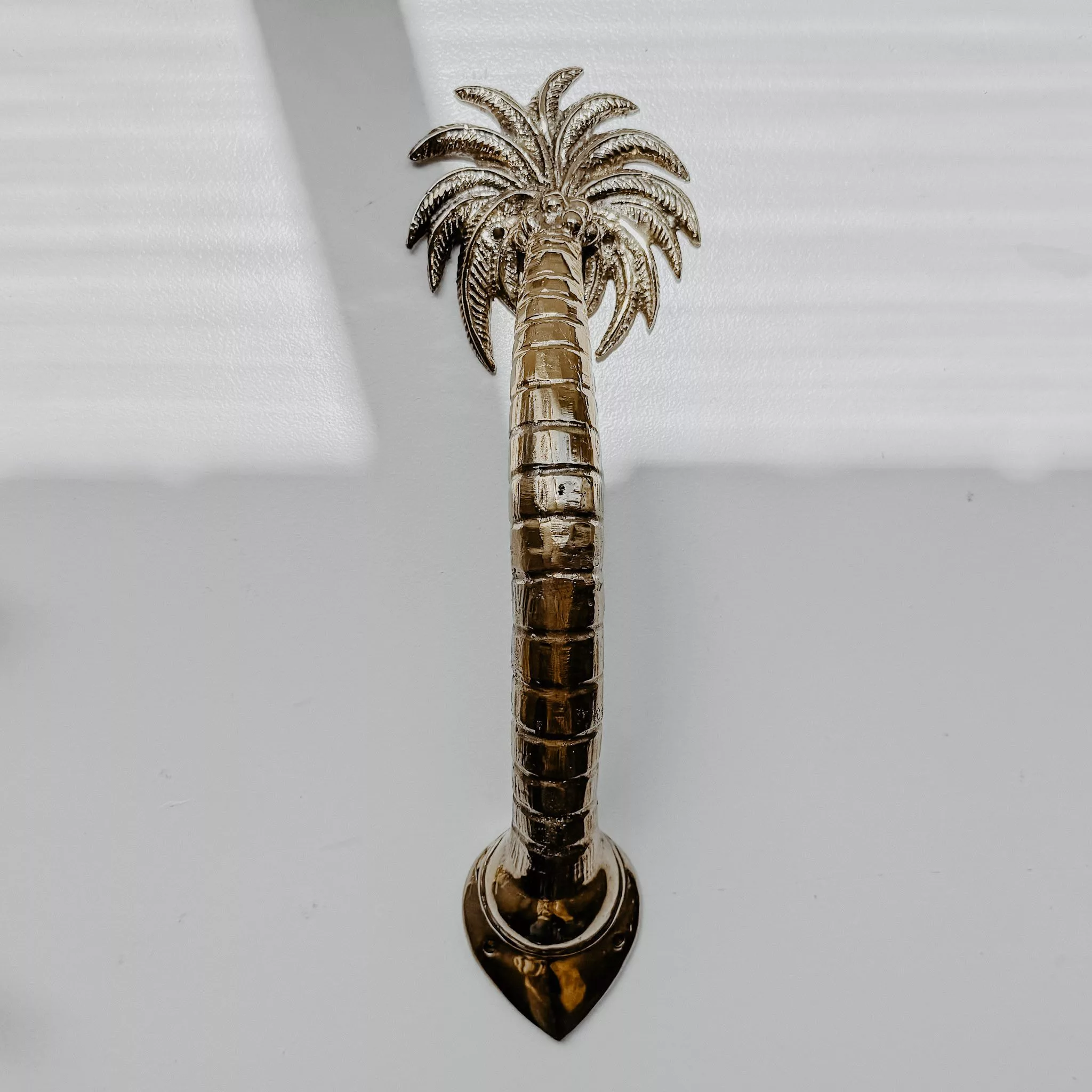 BRASS PALM DOOR HANDLE