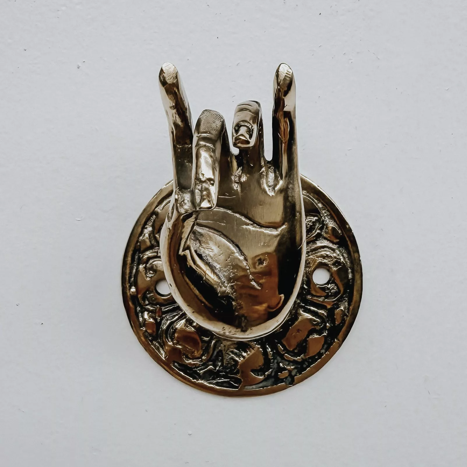 BRASS HAND HOOK SMALL