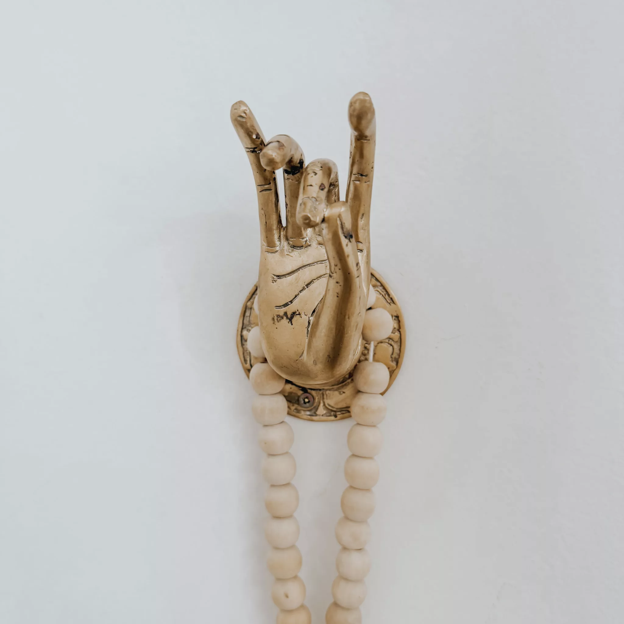 LARGE BRASSH HAND HOOK
