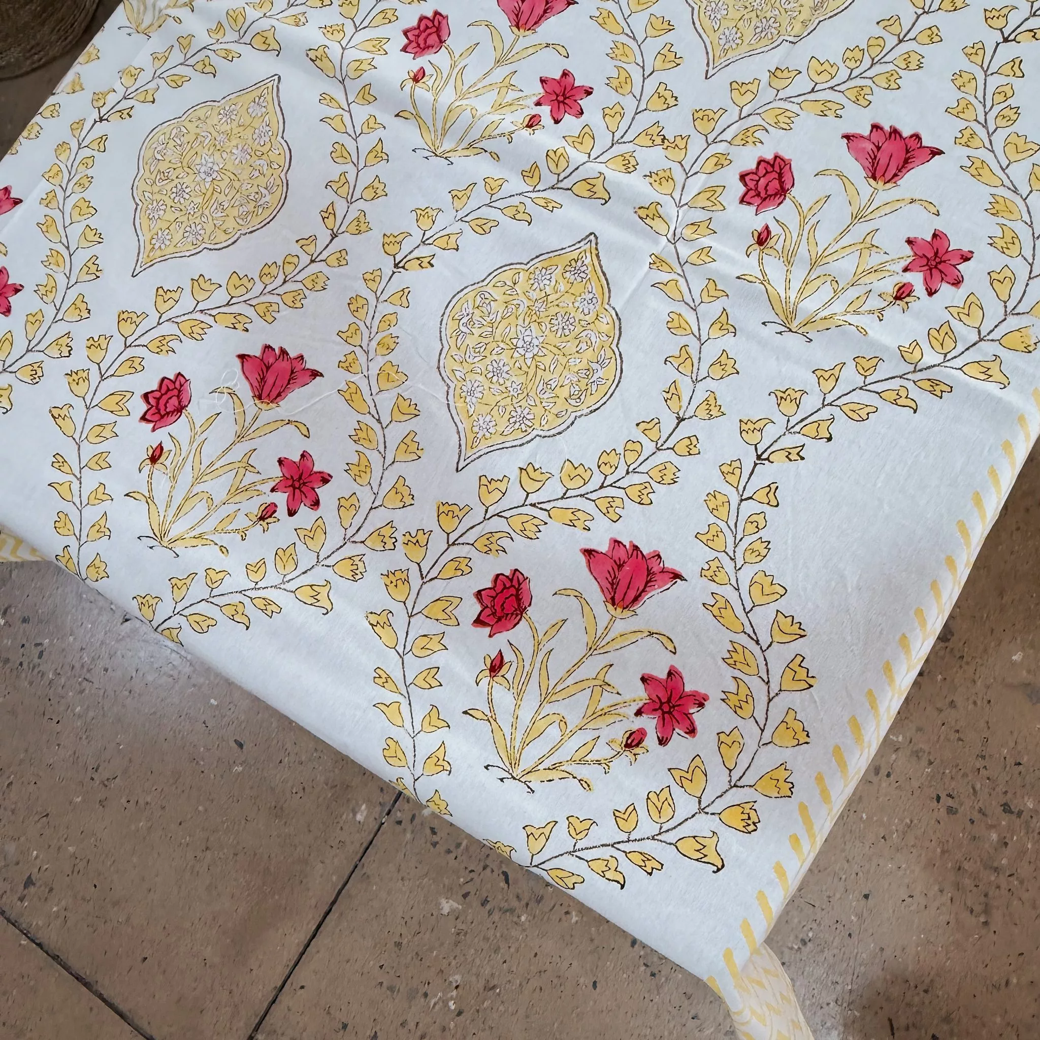 INDIAN COTTON TABLECLOTH - STYLE 1 - Image 2
