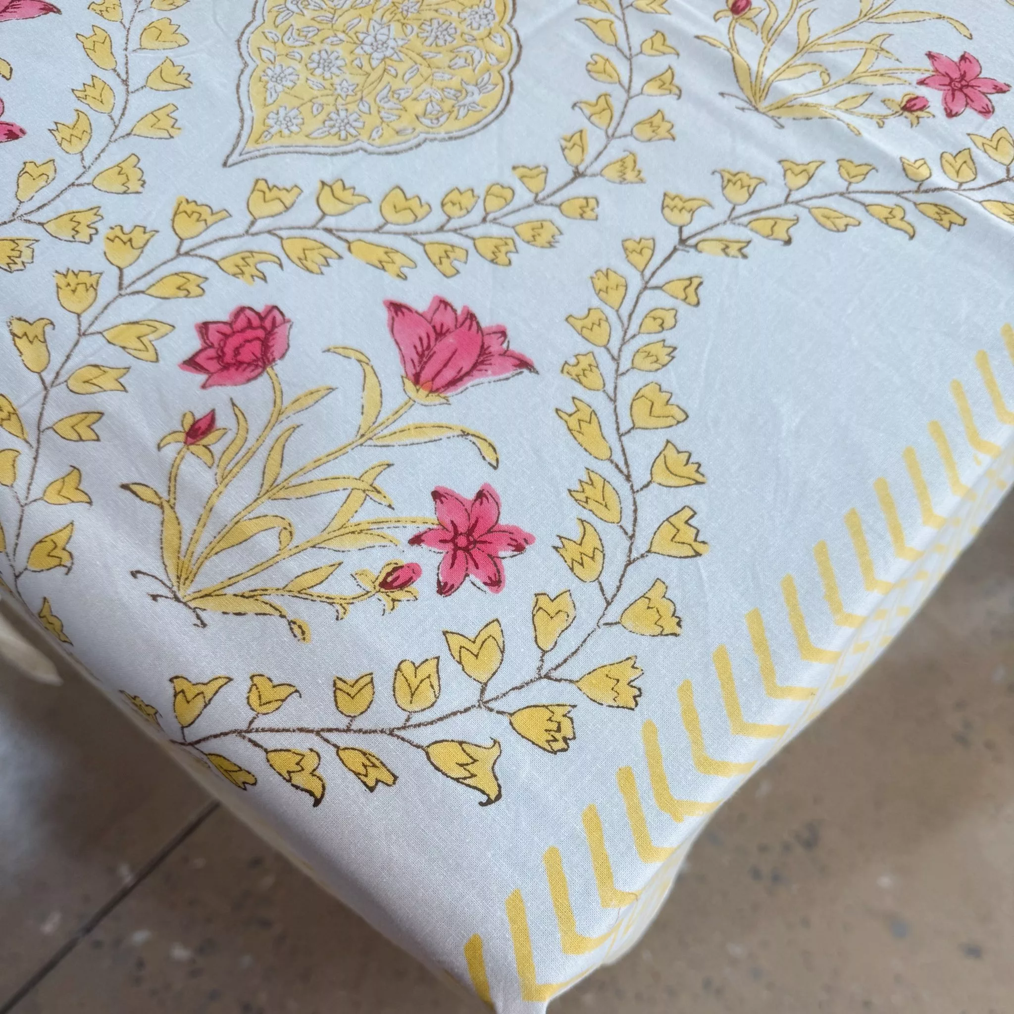 INDIAN COTTON TABLECLOTH - STYLE 1 - Image 3
