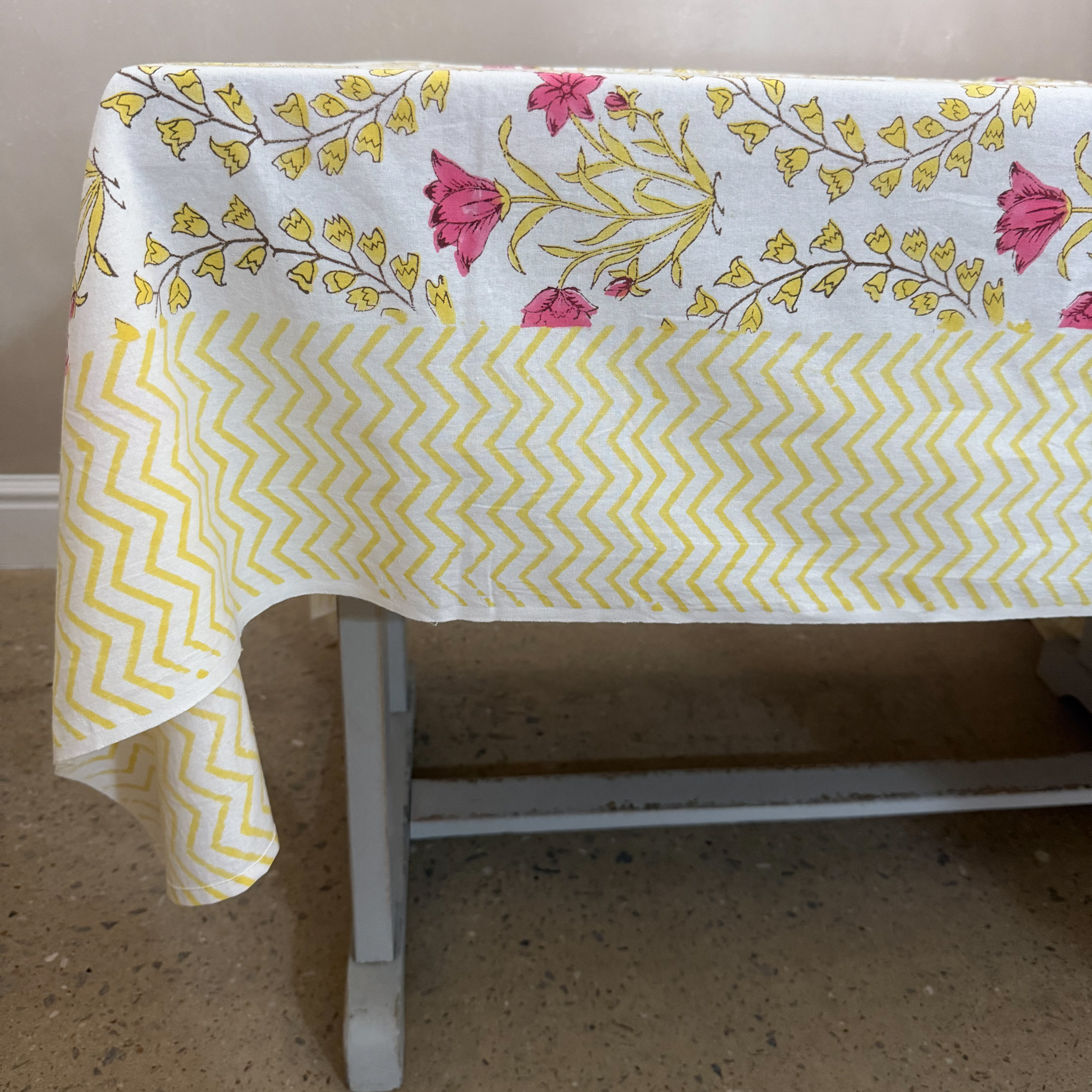 INDIAN COTTON TABLECLOTH - STYLE 1