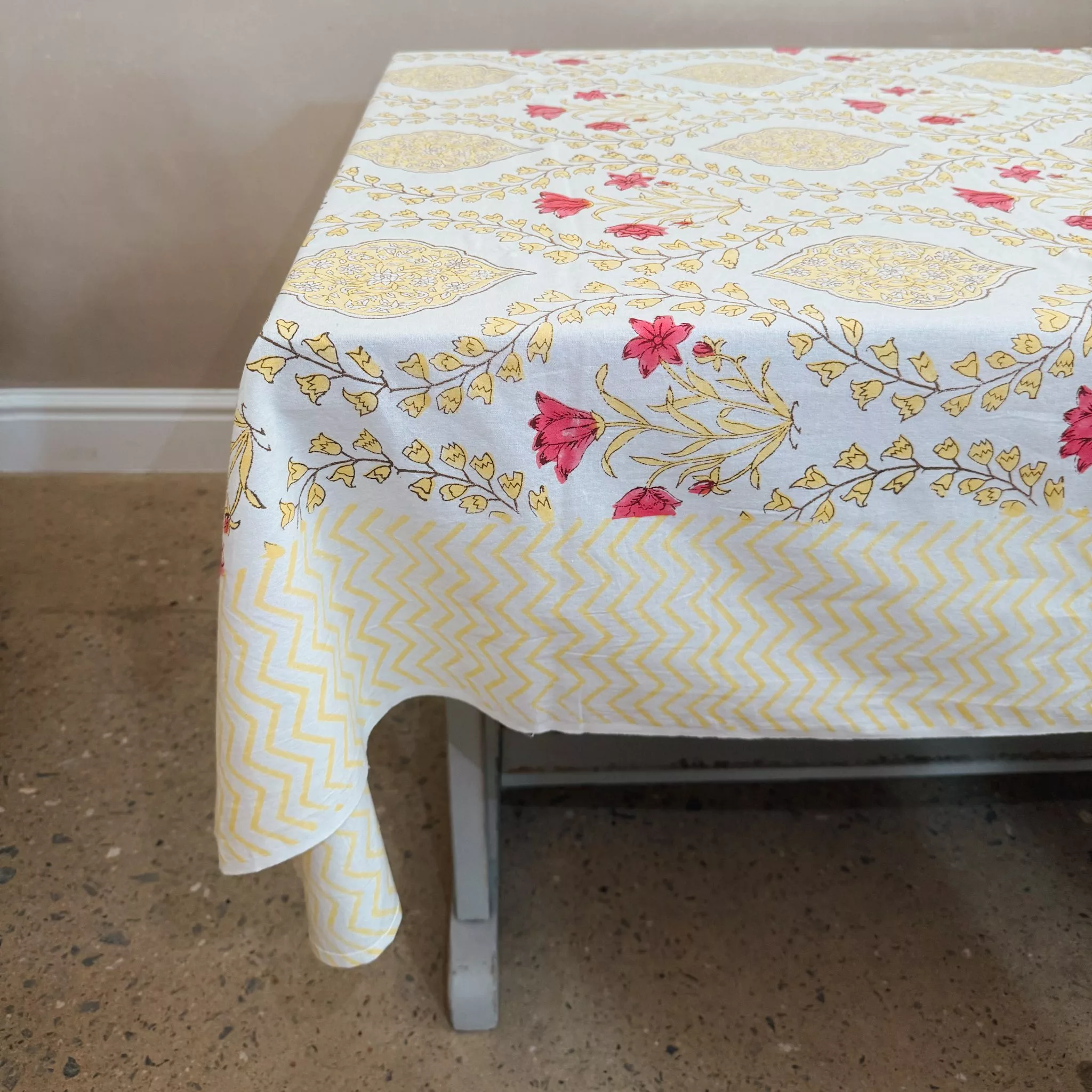 INDIAN COTTON TABLECLOTH - STYLE 1 - Image 6