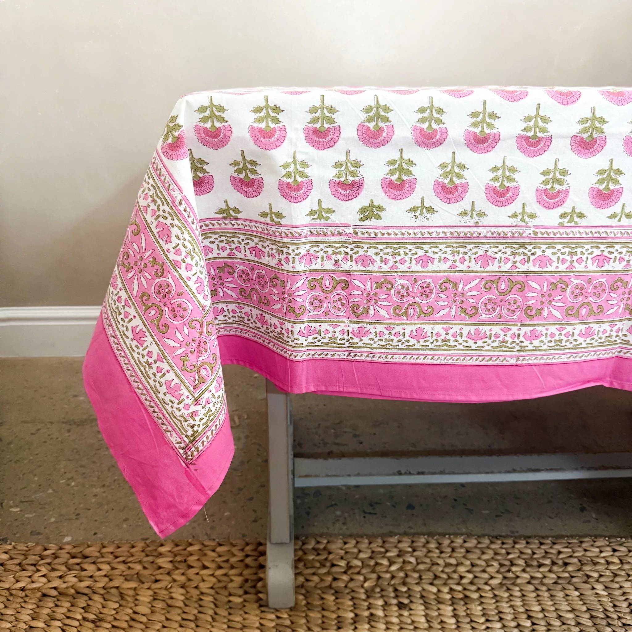 INDIAN COTTON TABLECLOTH - STYLE 2