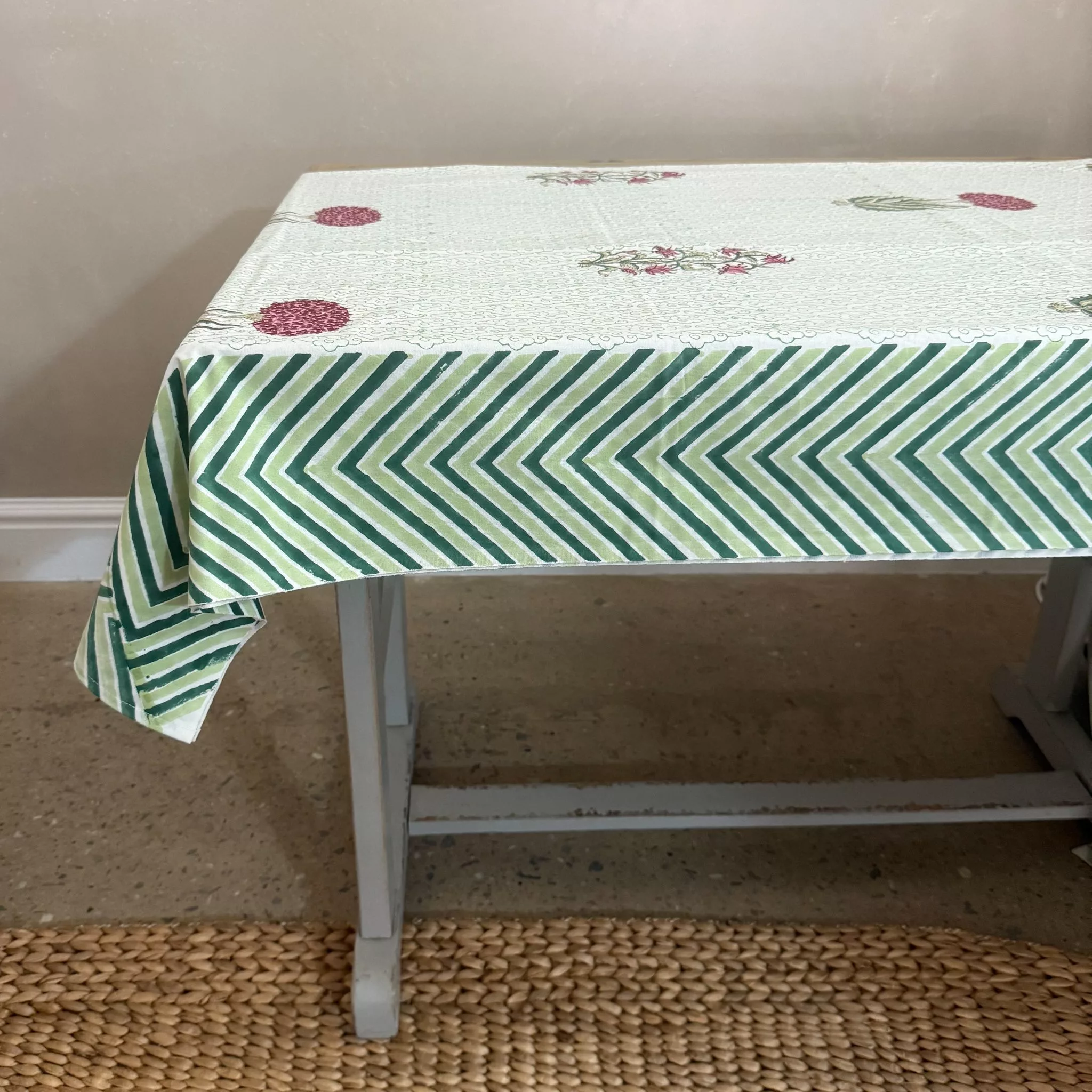 INDIAN COTTON TABLECLOTH - STYLE 6