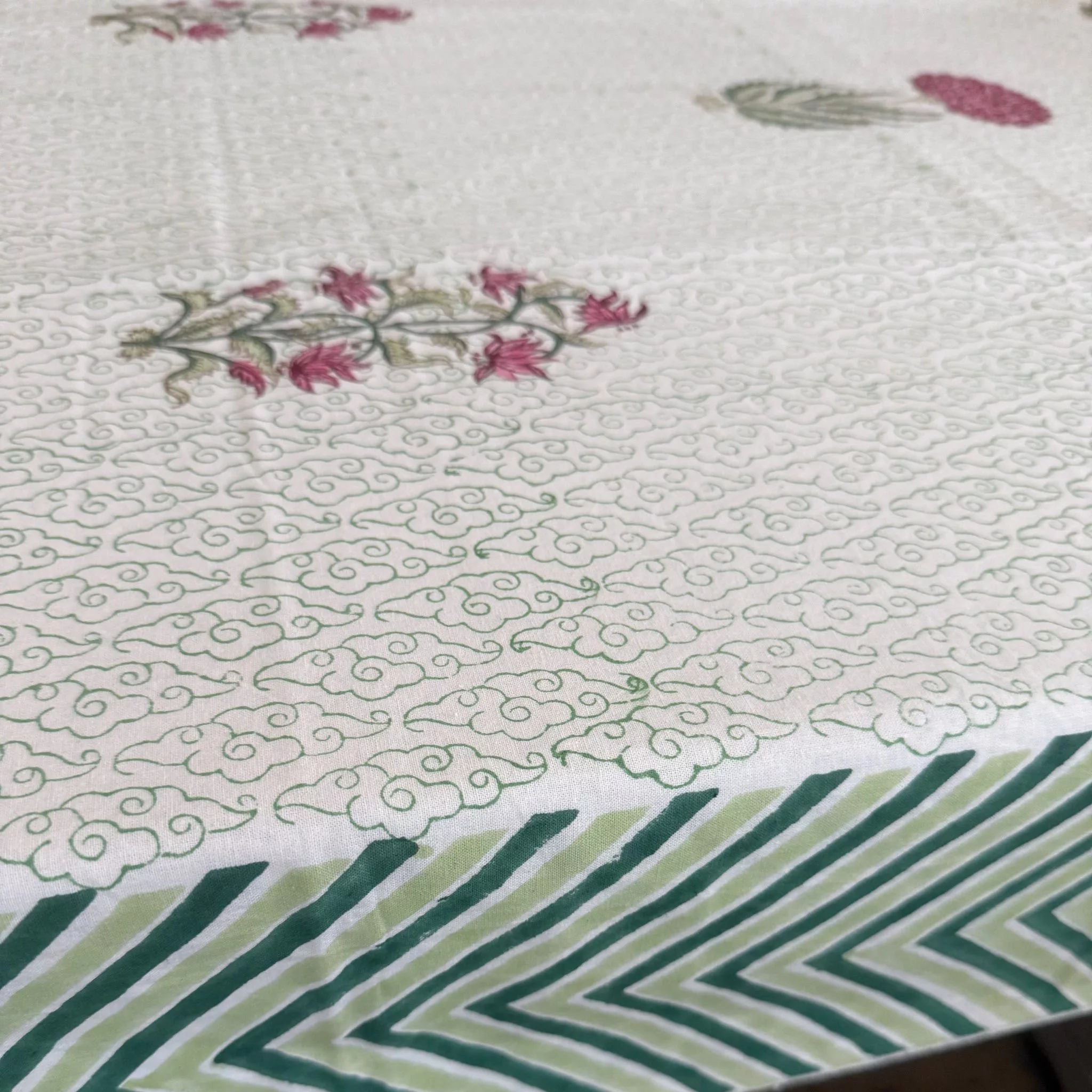 INDIAN COTTON TABLECLOTH - STYLE 6 - Image 3