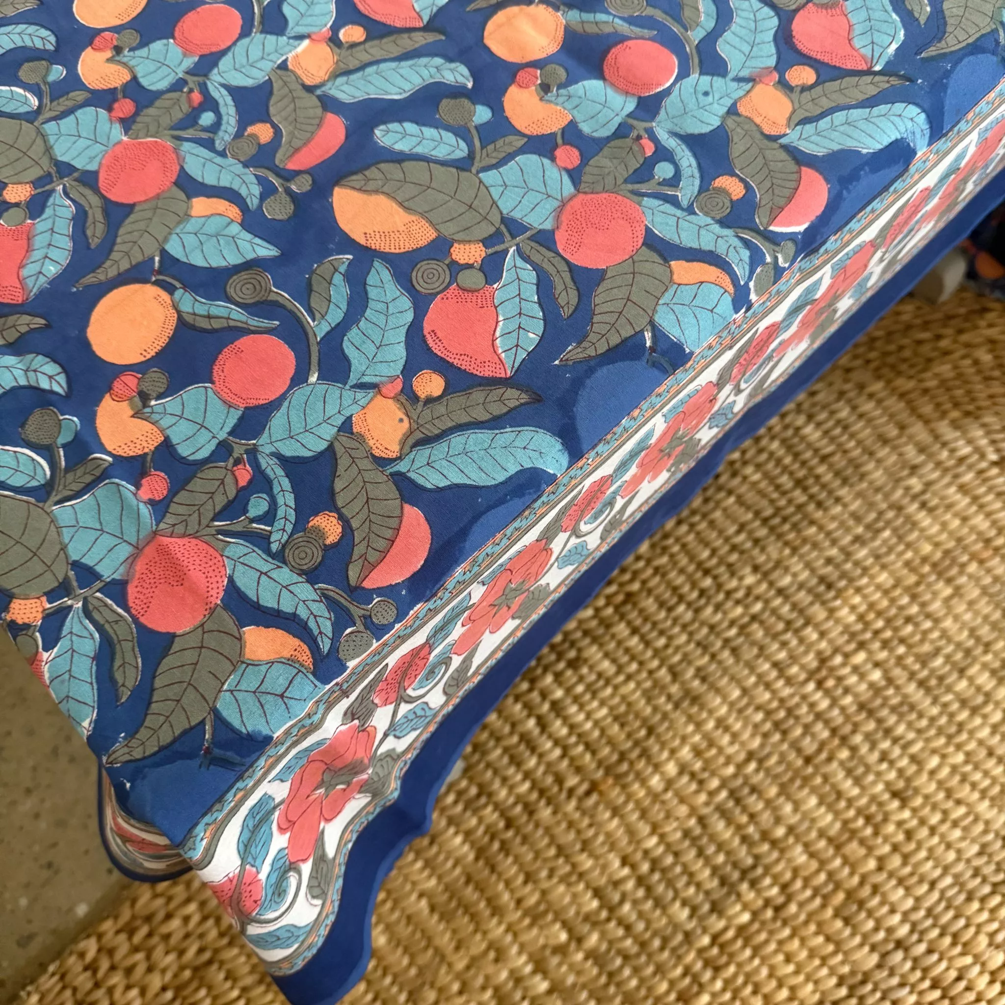 INDIAN COTTON TABLECLOTH - STYLE 7 - Image 3