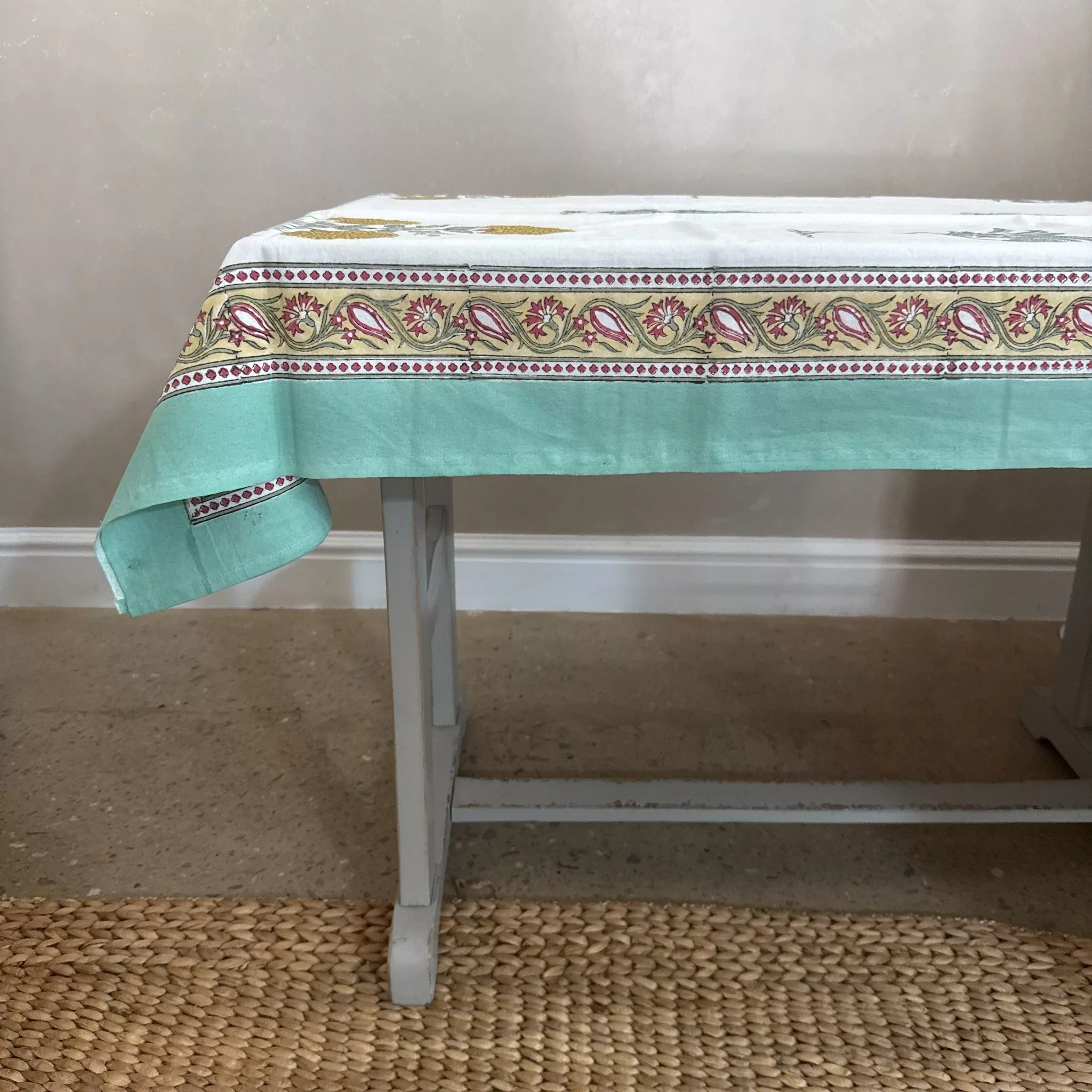 INDIAN COTTON TABLECLOTH - STYLE 9