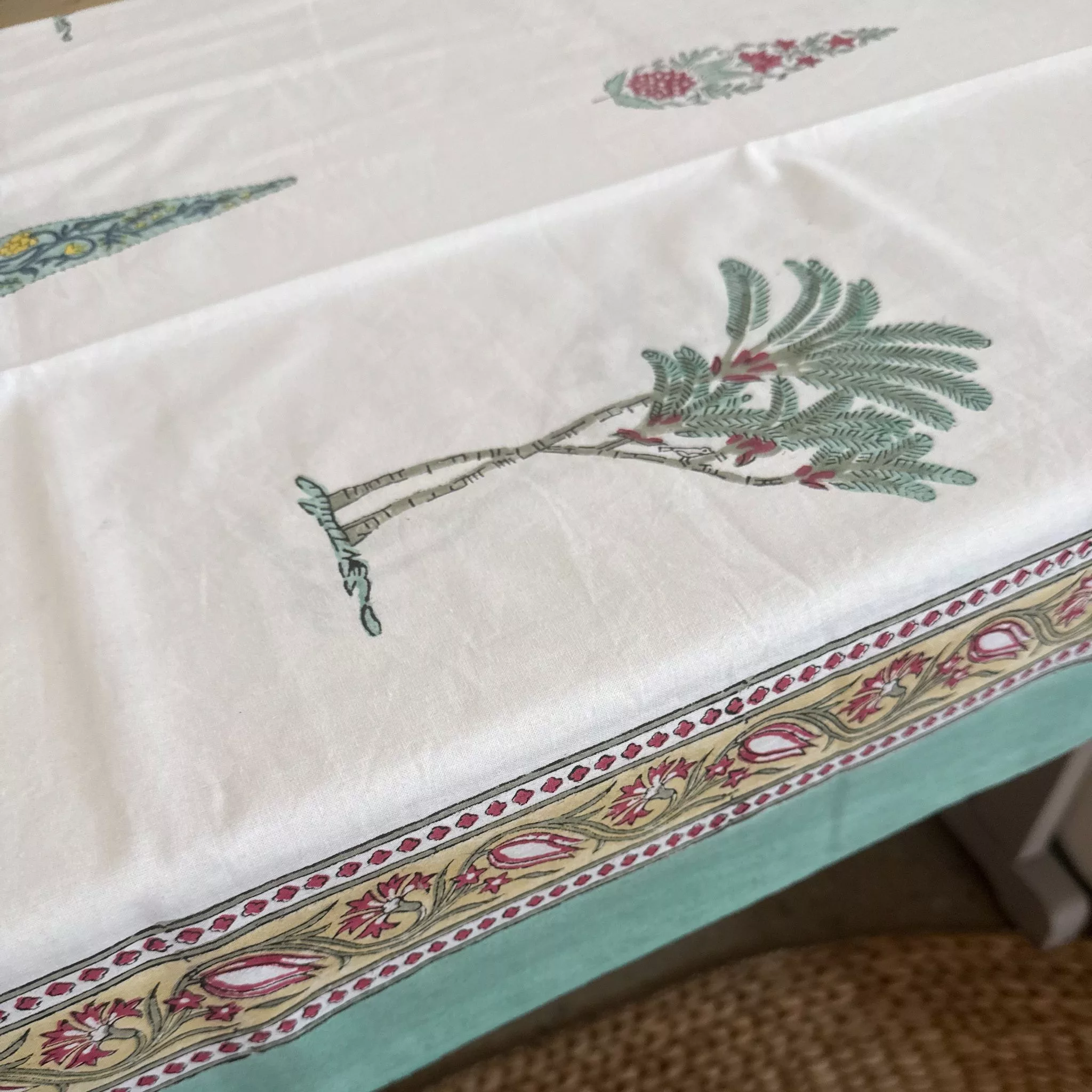 INDIAN COTTON TABLECLOTH - STYLE 9 - Image 3