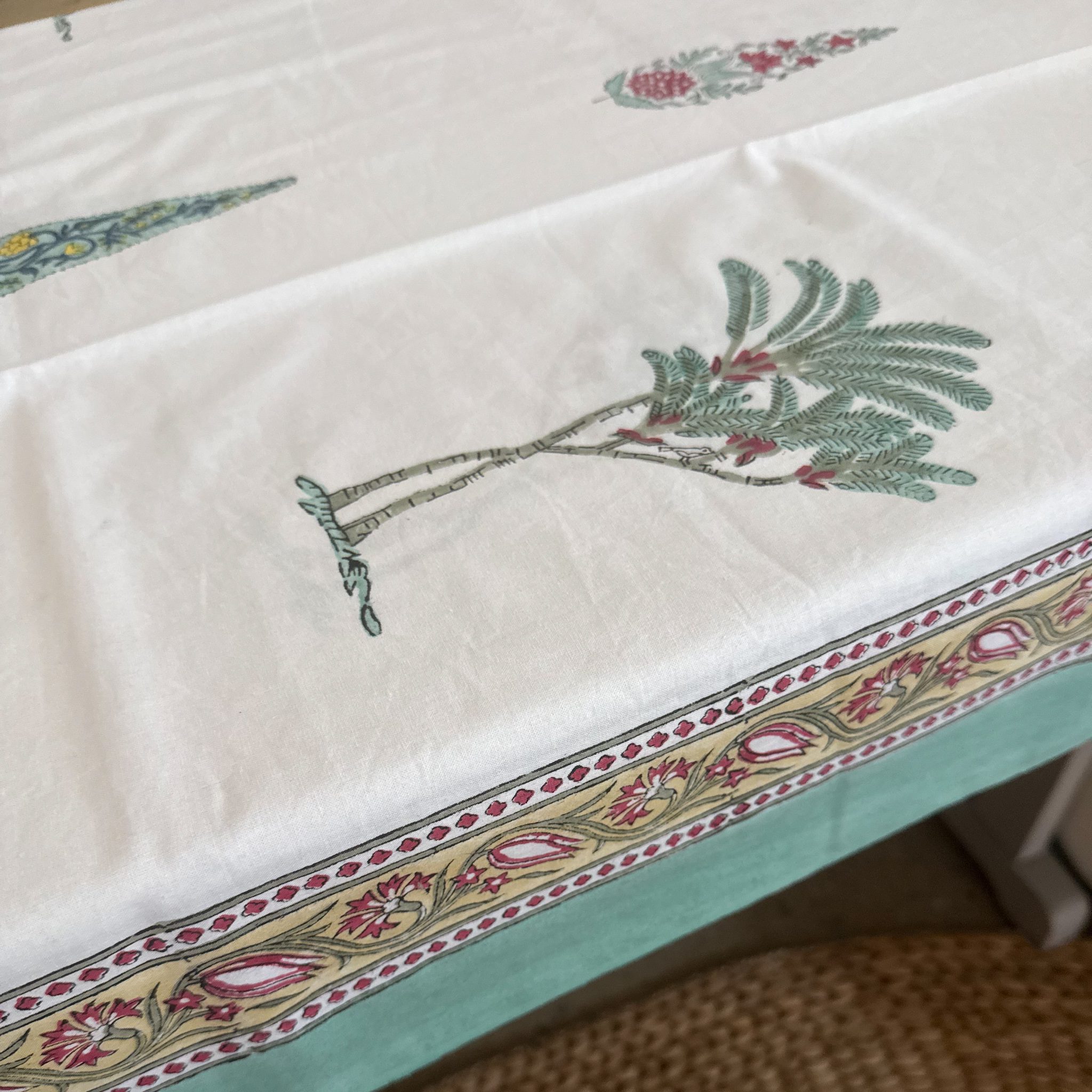INDIAN COTTON TABLECLOTH - STYLE 9 - Image 3
