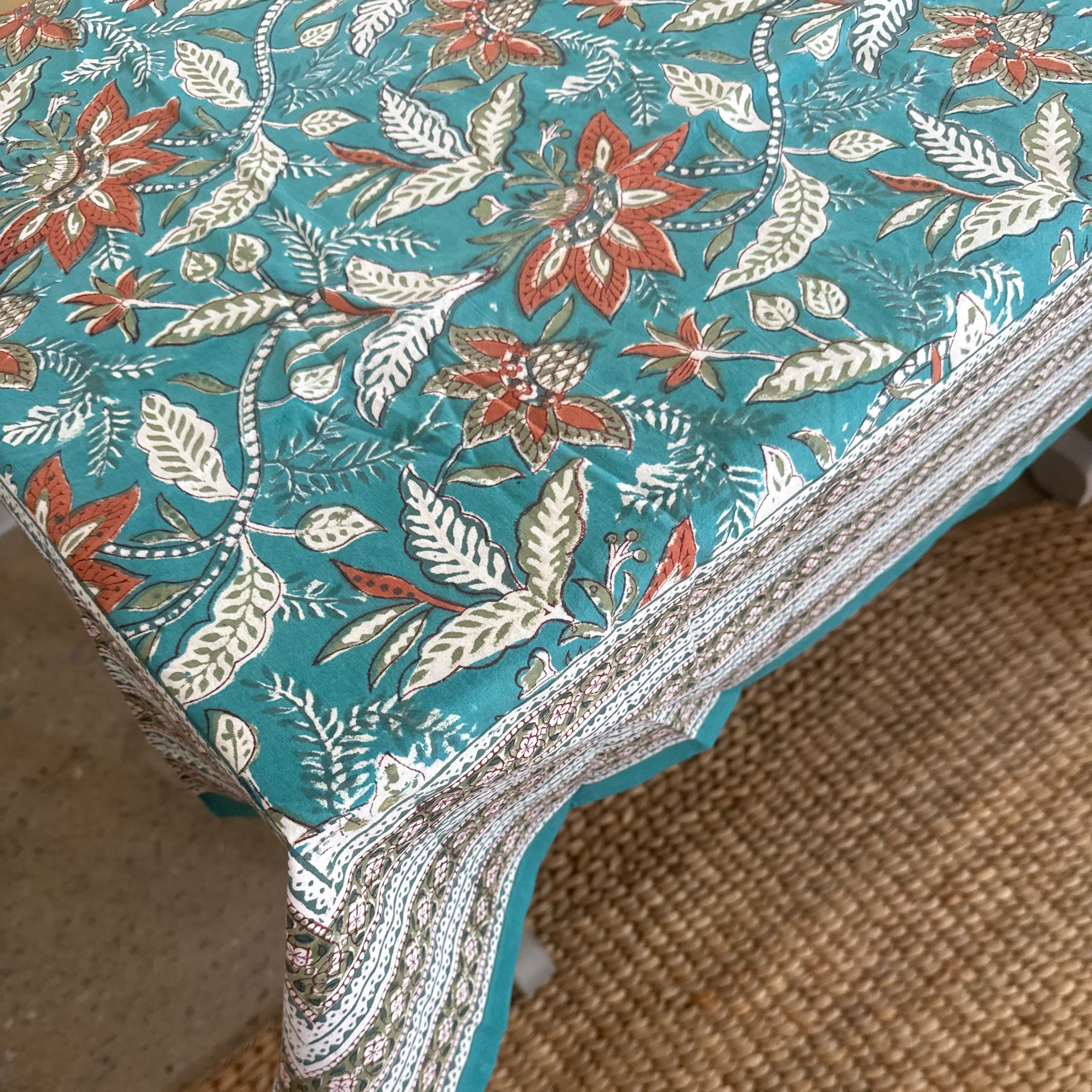 INDIAN COTTON TABLECLOTH - STYLE 10
