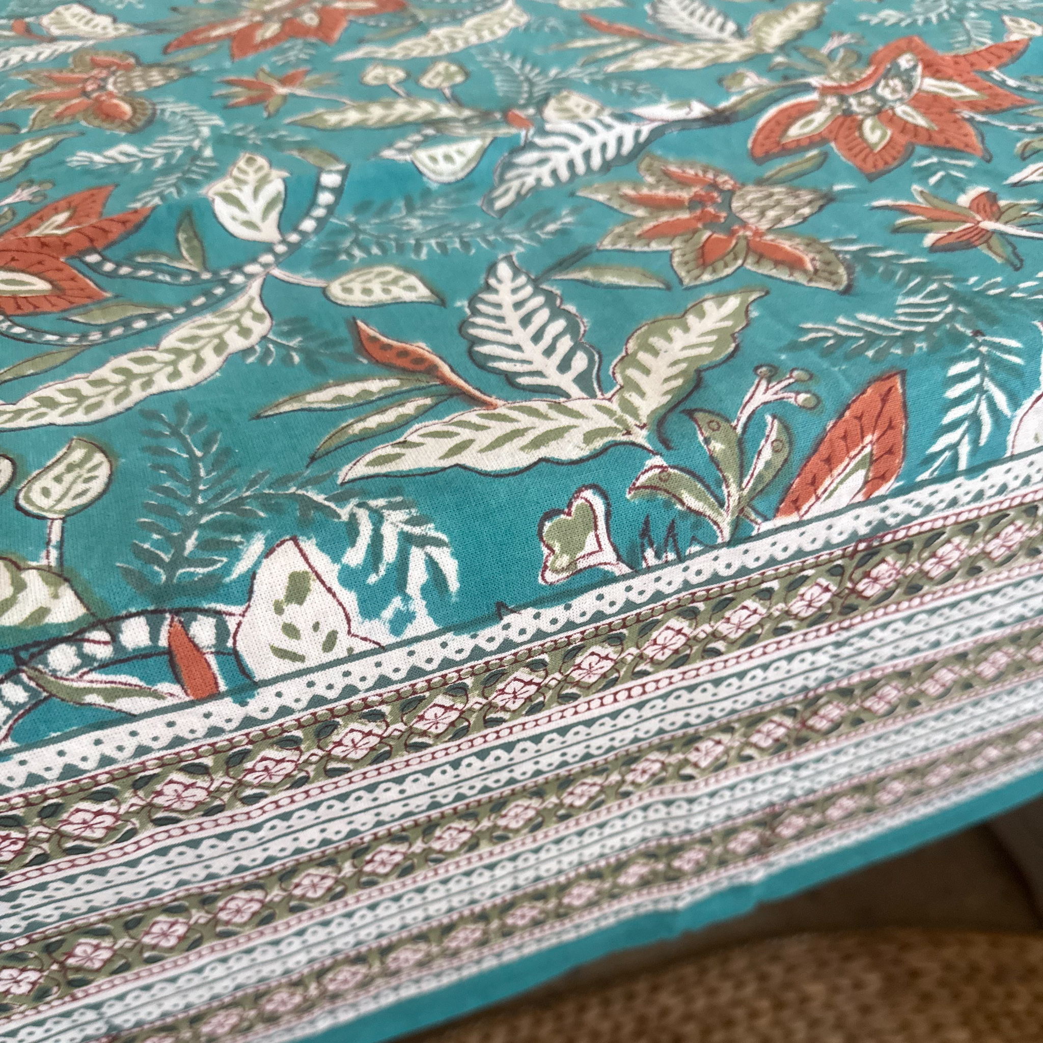 INDIAN COTTON TABLECLOTH - STYLE 10