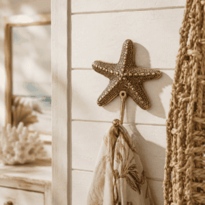 BRASS STARFISH WALL HOOK
