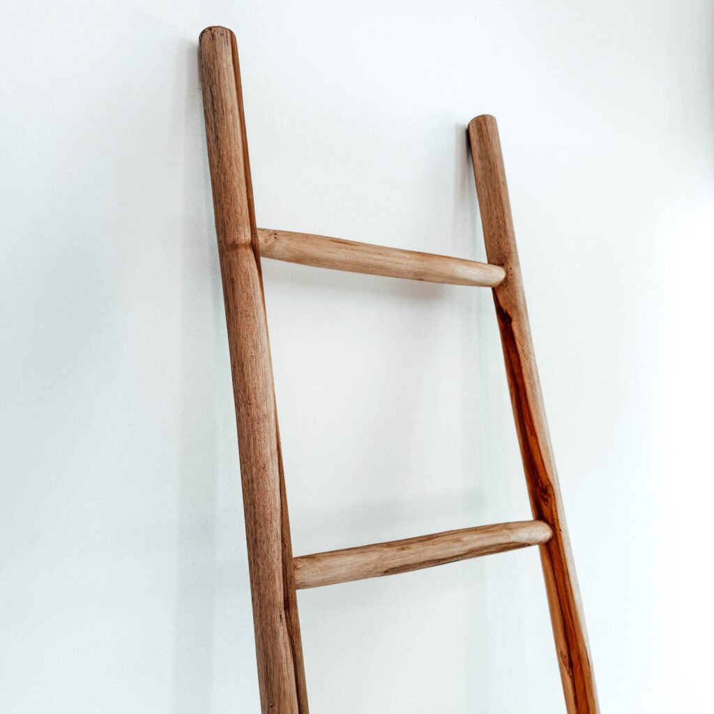 DECORATIVE WOODEN LADDER - Bowhome