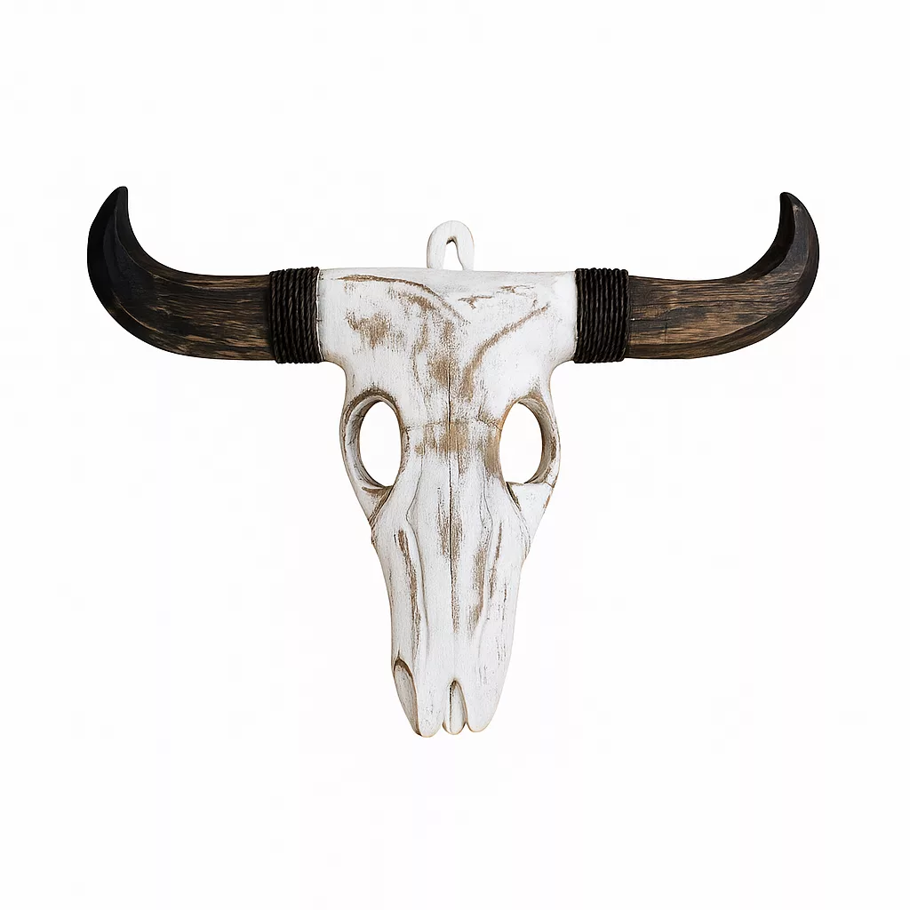 DECOR WOODEN BUCK HEAD (S)