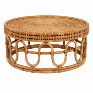 DARK RATTAN ROUND TABLE