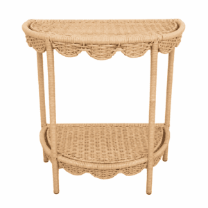 SCALLOPED SIDE TABLE